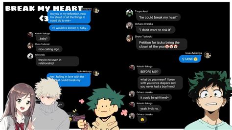 Break My Heart • Bakudeku • Mha Lyric Prank Youtube