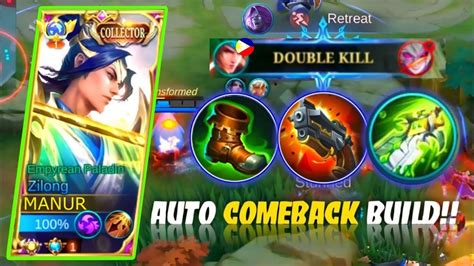 Critical Zilong Epic Comeback You Must Try This Build Zilong Best