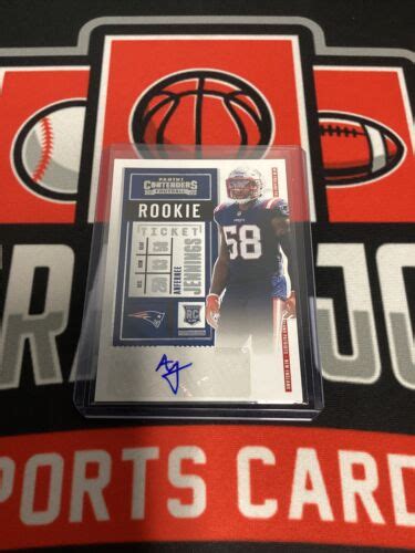 Panini Contenders Anfernee Jennings Rookie Ticket Auto Rc