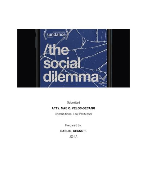 The Social Dilemma Review Download Free Pdf Cyberbullying Social