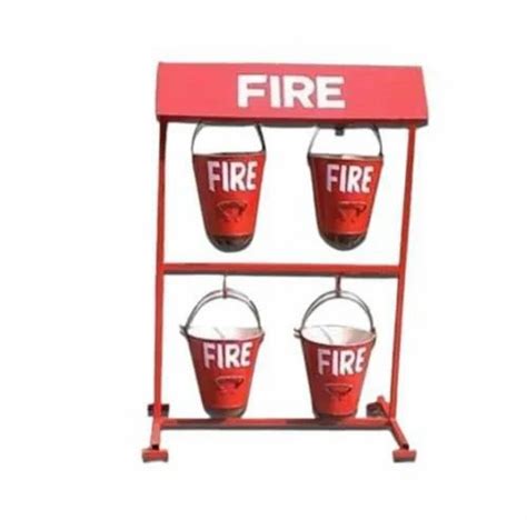 Fire Sand Bucket With Stand Fire Extinguisher Stand At Rs 2250 In Bawal