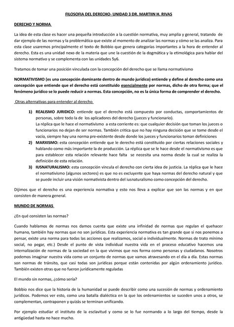 Unidad 3 Filosofia Del Derecho Filosofia Del Derecho Unidad 3 Dr