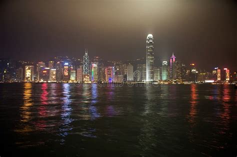 Hong Kong night view stock photo. Image of kong, glass - 8162902