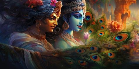 Premium Photo Radha And Krishna Symbol Of Devine Love