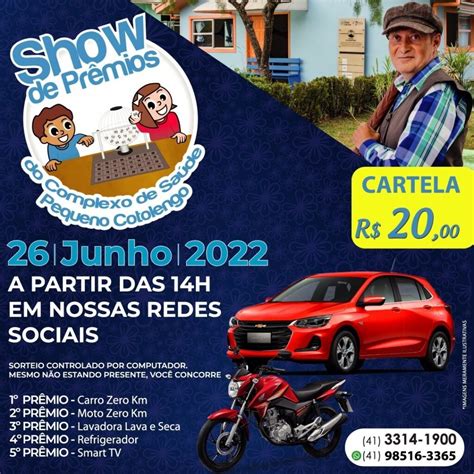 Pequeno Cotolengo promove sorteio premiação de carro e moto Mural