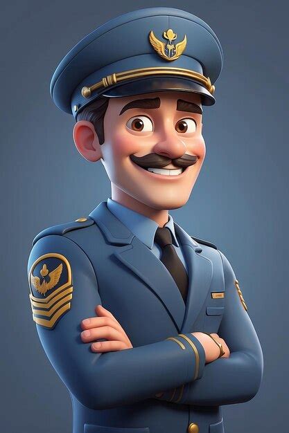 Premium Photo 3d Animation Style Cartoon Character Illustration Of Pilot