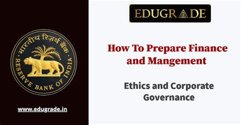 How To Prepare Finance And Management For RBI Grade B 2022