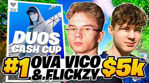 1ST PLACE DUO CASH CUP FINALS 5000 W FLICKZY YouTube