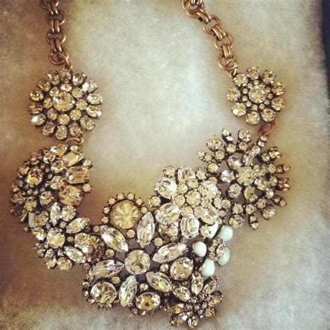 J Crew Statement Necklace Floral Statement Necklace Girly Jewelry