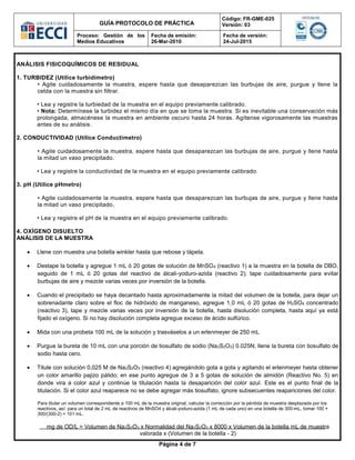 Guia Analisis De Parametros Fisicoquimicos Ar Doc