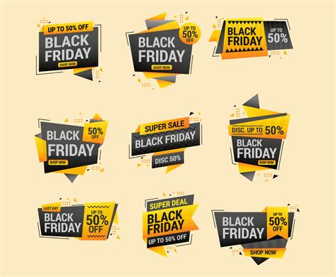 Modern Black Friday Sale Badge Collection