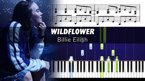 Billie Eilish WILDFLOWER Piano Tutorial With Sheet Music YouTube