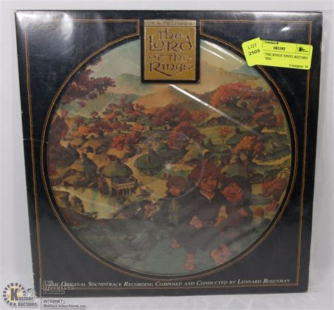 LORD OF THE RINGS VINYL RECORD PICTURE DISC