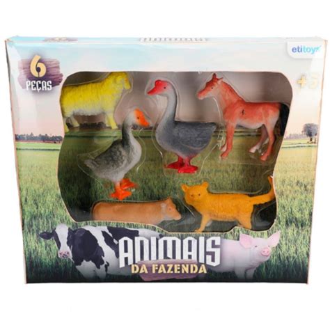 Kit Animais Da Fazenda Etitoys