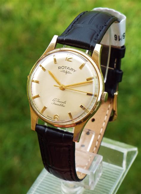 Gents 9ct Gold Rotary Wrist Watch, 1965 - LA93080 | LoveAntiques.com