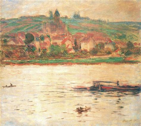 Vetheuil Barge On The Seine 1901 1902 Claude Monet WikiArt Org