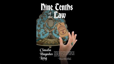 Mystery Book Club Nine Tenths Of The Law By Claudia Hagadus Long Youtube