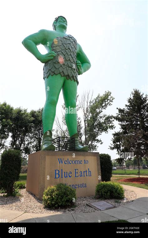 Jolly Green Giant statue in Blue Earth.Minnesota.USA Stock Photo - Alamy