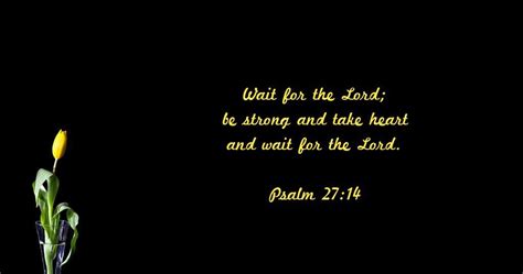 Christian Wallpapers: Bible Verse Wallpaper - Psalm 27:14