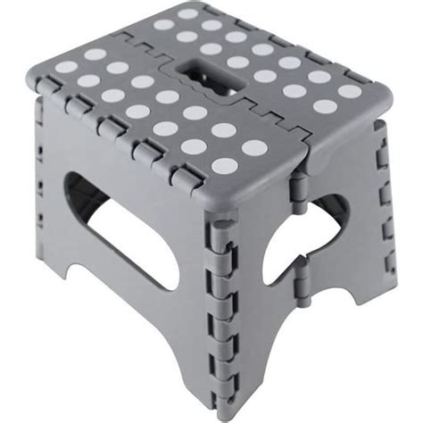 Tabouret Pliant Multi Usages Marche Avec Poignée Jusqu À 120 Kg Pour