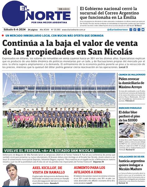 Diario El Norte Edición Digital Sábado 6 De Abril De 2024 Diario El