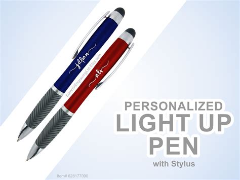 Engraved Pen Light Up Personalized Pen Illuminated Pen With Etsy