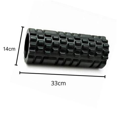 Rolo Massagem Foam Roller Libera O Miofascial Soltura Yoga Rubber Fit