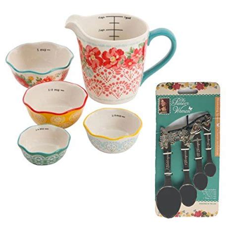 Pioneer Woman Measuring Cup And Spoon 9 Piece Kitchen Pre