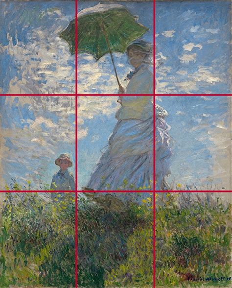 Regardons de plus près la femme à l ombrelle de Claude Monet Peintre