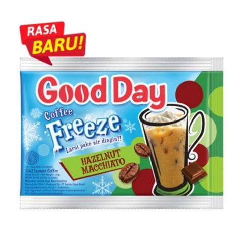 Jual Kopi Good Day Coffee Freeze Hazelnut Macchiato Sachet Gr