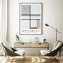 Niekonwencjonalne Plakaty Plakat Mondrian Gray Red X