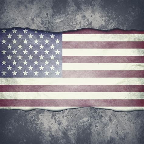 Vector Bandera Grunge De Estados Unidos Foto Premium