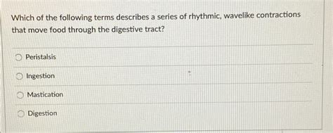 Solved Which Of The Following Terms Describes A Series Of Chegg