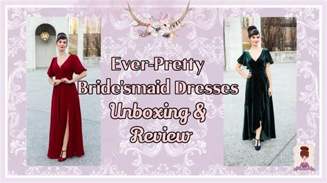 Ever Pretty Bridesmaids Dresses Unboxing YouTube