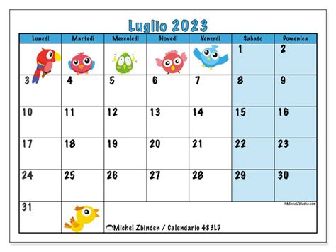 Calendari Luglio Da Stampare Michel Zbinden It