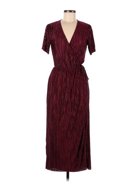 Lush Solid Maroon Burgundy Cocktail Dress Size M 62 Off Thredup