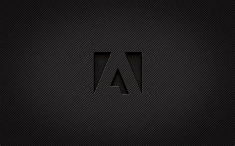 Download Wallpapers Adobe Carbon Logo 4k Grunge Art Carbon