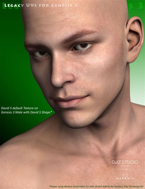 Legacy UVs For Genesis 3 Genesis Pack 3d Models For Daz Studio And Poser