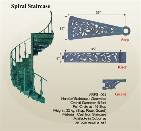 Cast Iron Spiral Staircase Thickness 15 Mm At Rs 160 Kg In New Delhi