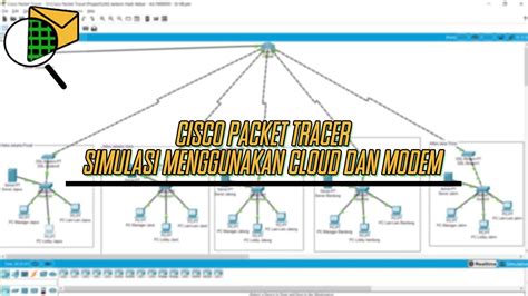 Cisco Packet Tracer Simulasi Menggunakan Cloud And Modem Youtube