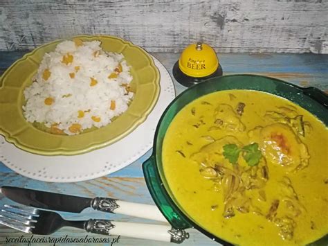 Caril De Frango Com Cogumelos Receitas Fáceis Rápidas E Saborosas