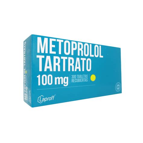 Metoprolol 100 Mg Laproff Blíster X 10 Tabletas Droguería Alameda Sur