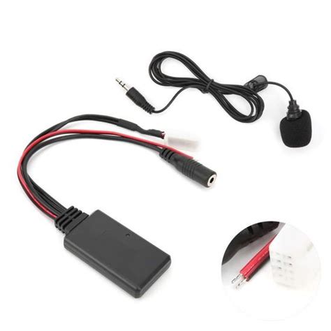 Dilwe Câble auxiliaire Bluetooth Adaptateur Câble AUX Bluetooth 5 0