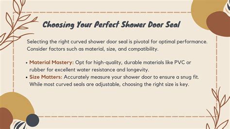 Transform Your Bathroom With Curved Shower Door Seals Pdf