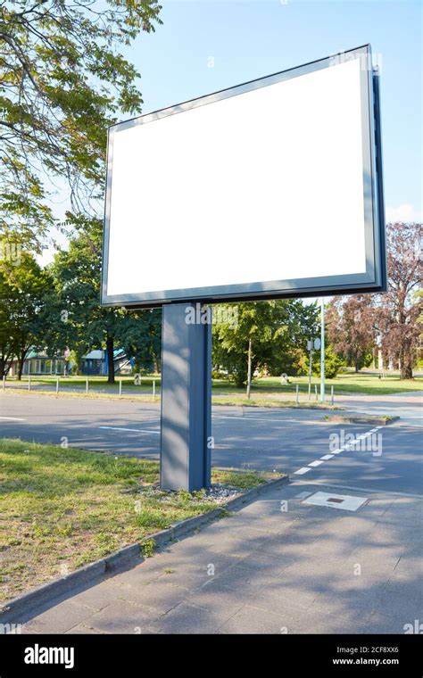 Blank Mega-Light Digital Poster Billboard Mock-Up Template on a Street ...