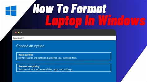 How To Format Pc Laptop Computer In Windows 10 11 Reset Windows 10 11 Youtube