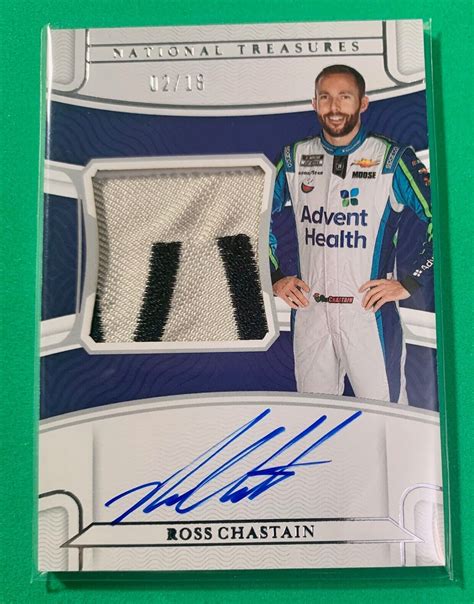 2022 NATIONAL TREASURES NASCAR RACING PREMIUM PATCH AUTO ROSS