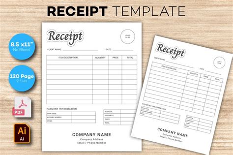 Receipt Template, Small Business Receipt Graphic by RakibS · Creative ...