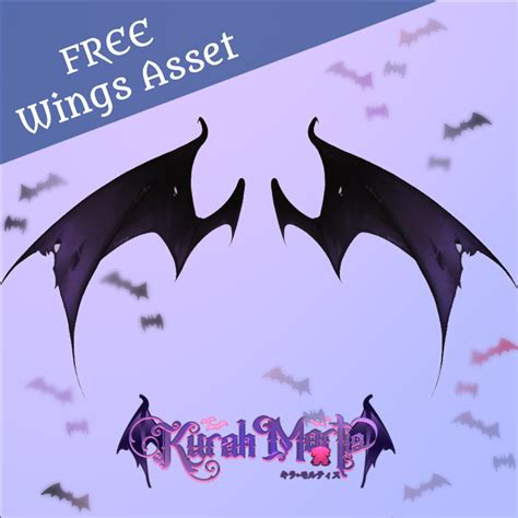 Vtuber Asset Demon Vampire Wings Moc Kyrah Mortis S