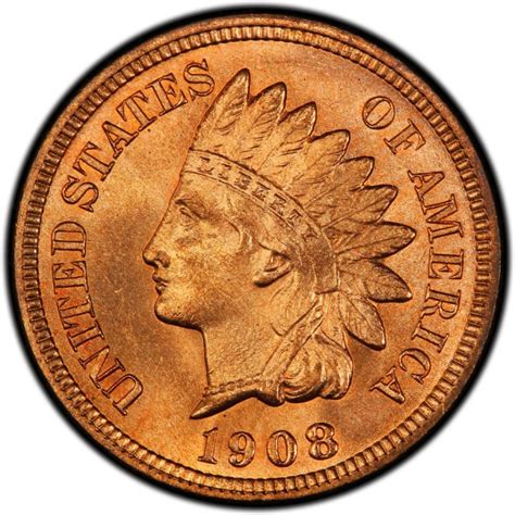 1908 Indian Head Pennies Values And Prices Past Sales CoinValues